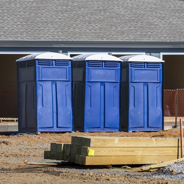 how can i report damages or issues with the portable toilets during my rental period in Champlin MN